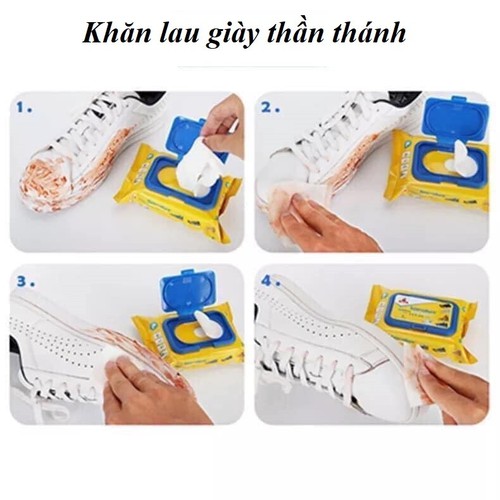 Bịch 30 tờ Giấy lau giầy thần thánh Sneaker