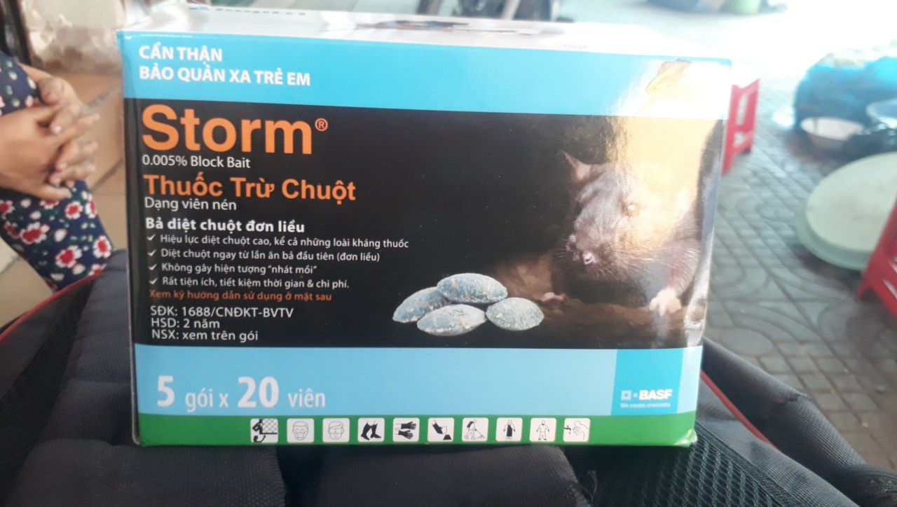 THUỐC TRỪ CHUỘT STORM gói 20 viên