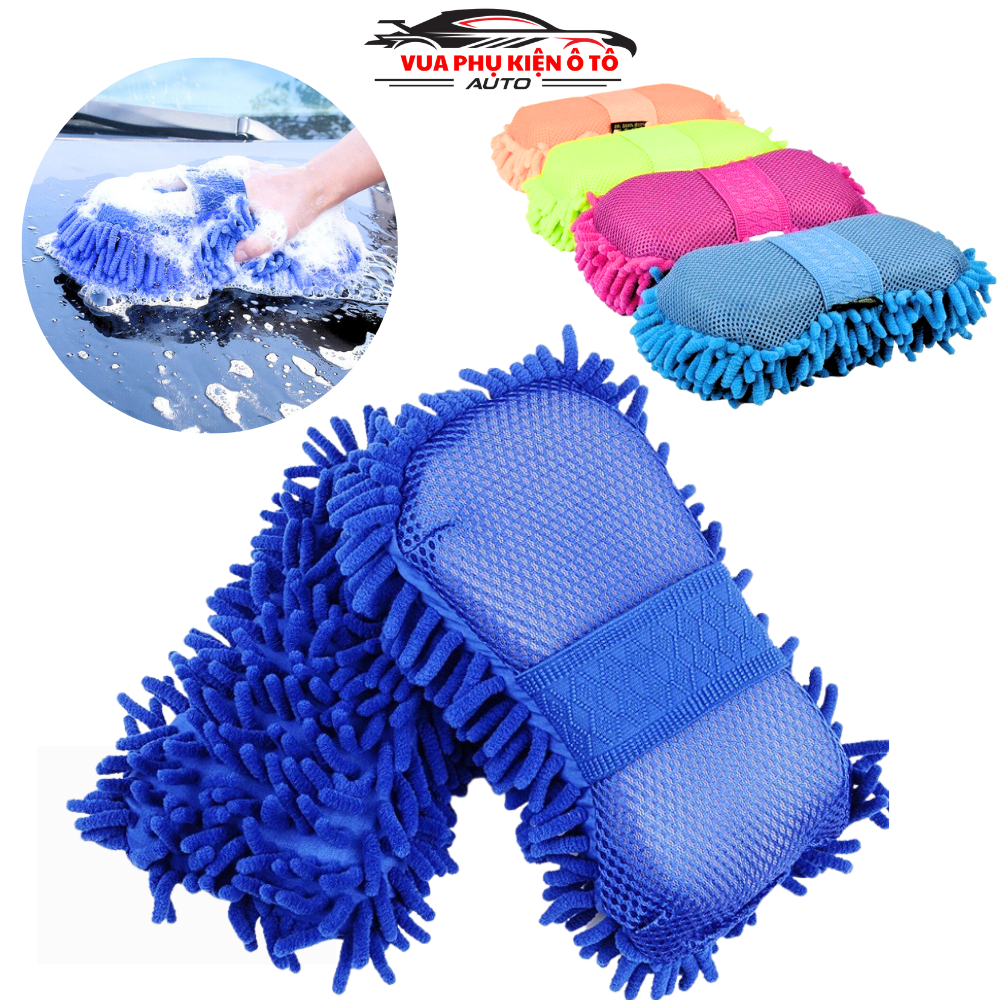 Miếng san hô rửa xe ô tô Microfiber cao cấp mềm mịn
