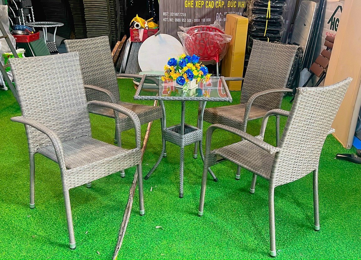 ghế xếp gỗ cafe