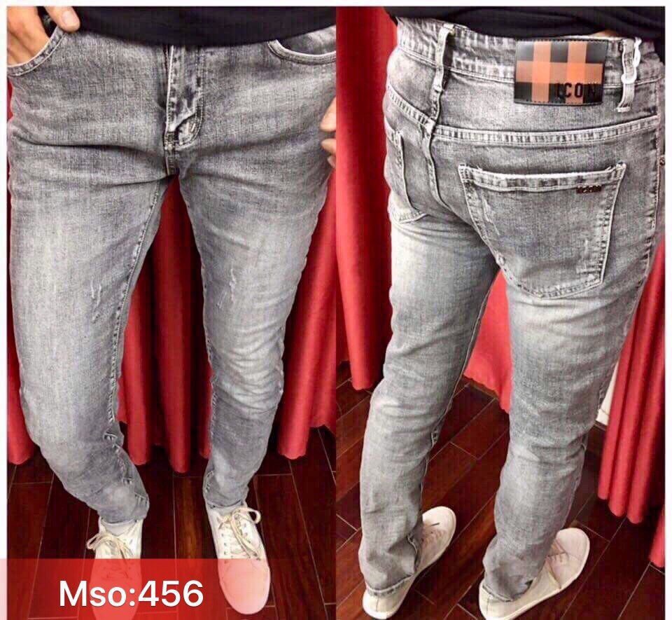 Quần Jean Nam Màu Xám MS456 Co Dãn 4 Chiều Bảo Hành 1 Đổi 1