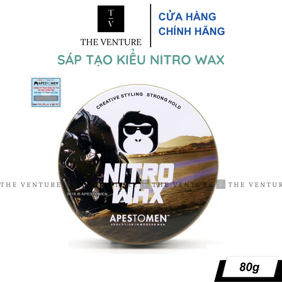 Sáp Vuốt Tóc Nam Apestomen Nitro Wax Chính Hãng - 80 Gram
