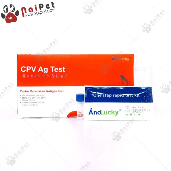 Que Test Xét Nghiệm Bệnh Ở Chó Mèo And Lucky TVR003 - Test Parvo CPV cao cấp
