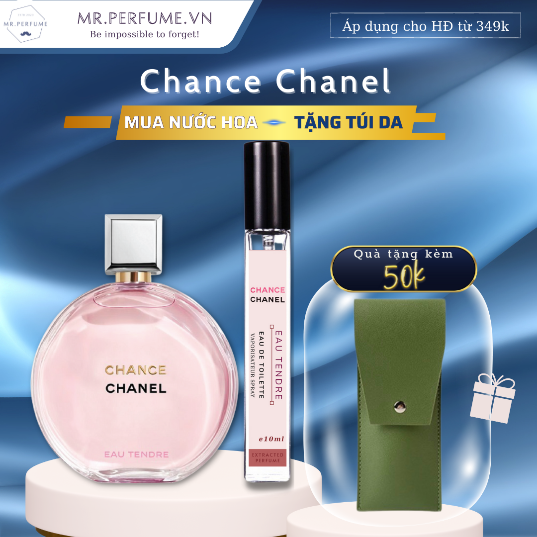 [Chiết 10ml] Nước hoa nữ Chance Chanel Eau Tendre