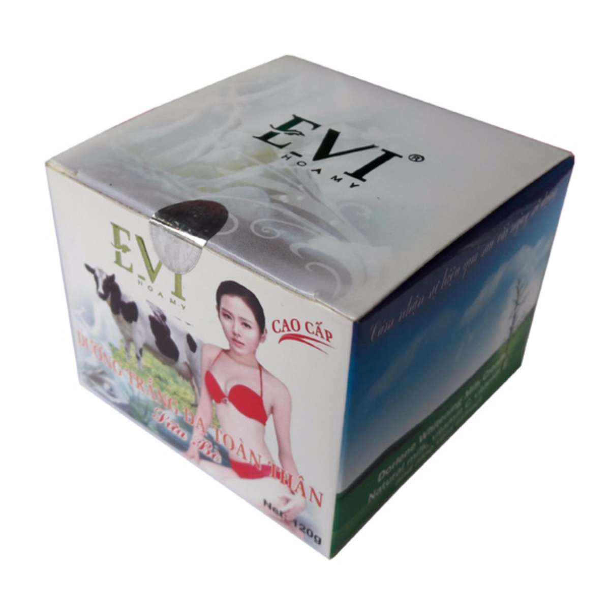 Kem dưỡng trắng da toàn thân sữa bò EVI (120g)