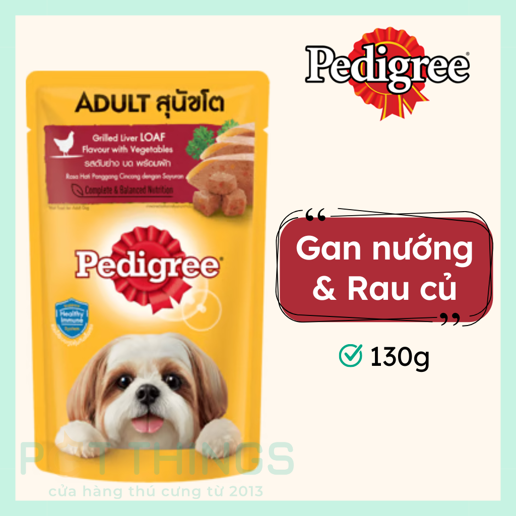 Pedigree Pouch Wet Dog Food 130g