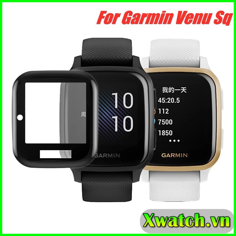 Miếng dán 3d full màn cho garmin venu 2 plus , garmin venu 2 , garmin venu 2s venu sq bảo vệ màn hình