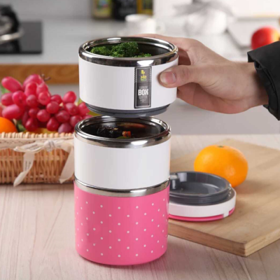 Hộp Đựng Cơm Văn Phòng, Hộp Đựng Cơm Giữ Nhiệt 3 Tầng Cao Cấp, Cạp Lồng Giữ Nhiệt. Chống Tràn Cực Tốt, Giữ Nhiệt Từ 5 - 6 Tiếng, Thiết Kế 3 Tầng Dễ Dàng Phân Loại Thức Ăn, Với Các Khớp Nối Kín Giúp Giữ Nhiệt Tốt.