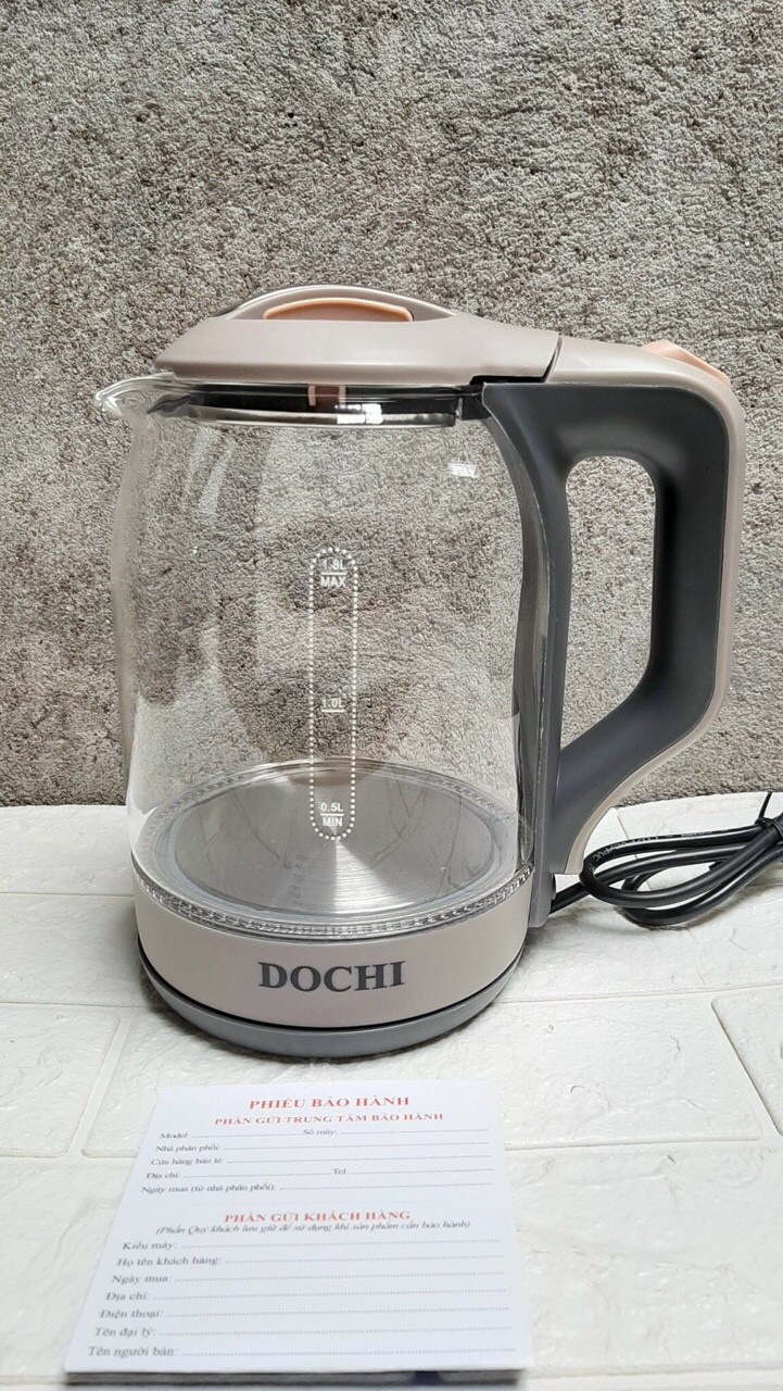 Ấm siêu tốc thủy tinh Dochi DC-633