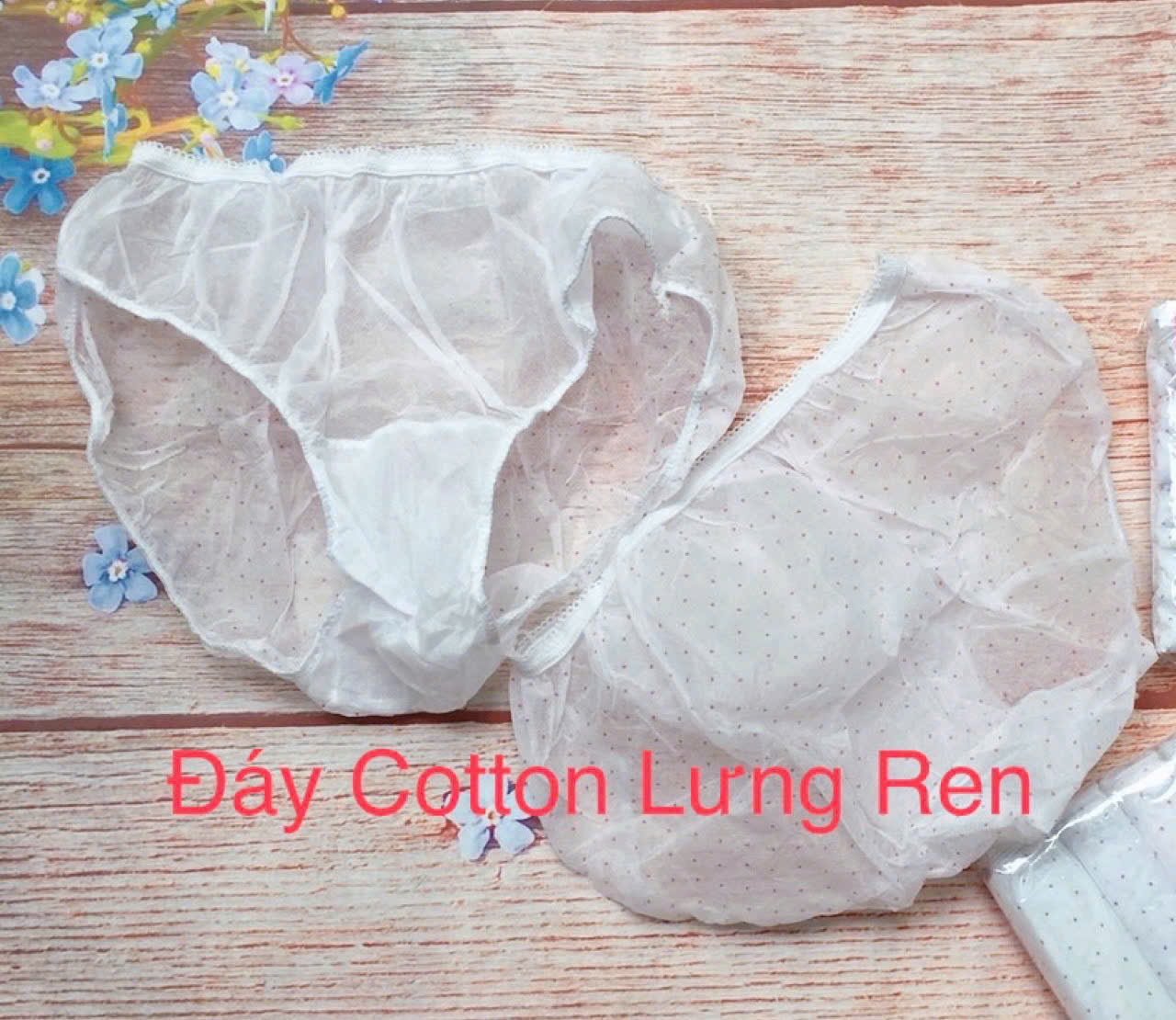 Combo 10 Gói Quần Lót Giấy Happy Days Hồng 1 Gói 5 Chiếc (MSP: Đáy Liền - 1lớp đáy, Đáy Cotton - 2lớp đáy, Lưng Ren - 2lớp đáy)