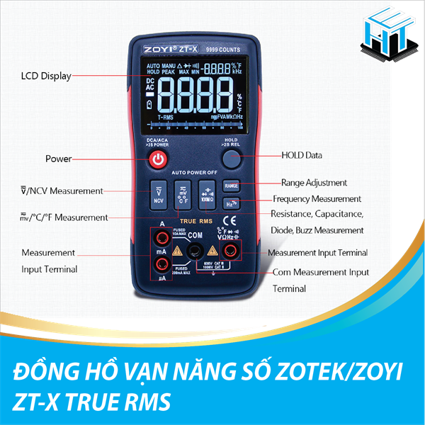 Đồng hồ vạn năng số zotek-zoyi zt-x true rms