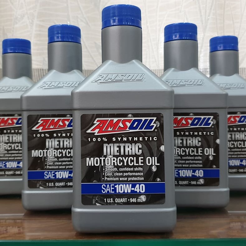 Nhớt xe Amsoil Metric 10w40 , kèm lọc nhớt  Full tổng hợp  xe số