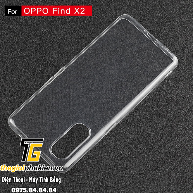 Ốp lưng OPPO Find X2 silicon dẻo trong suốt