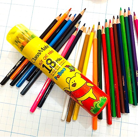 [HCM]Chì Màu Ống Class Mate 18 Màu CL-CL202