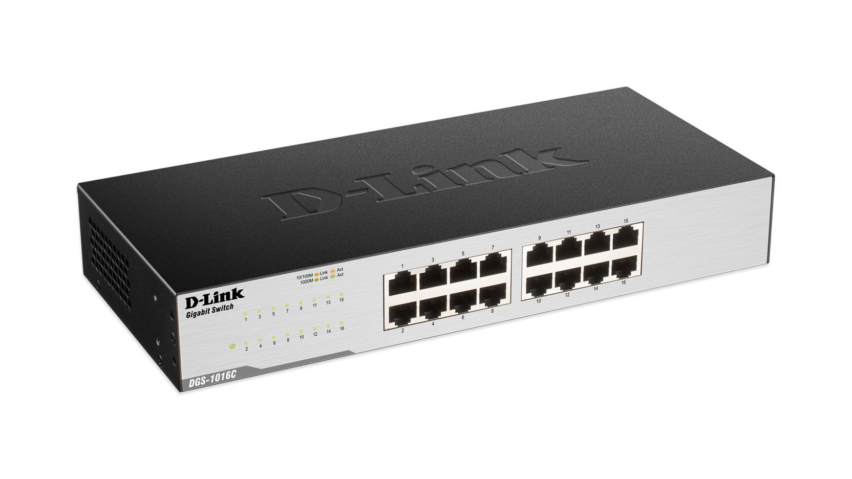 Switch Dlink 16P DGS-1016C 10/100/1000