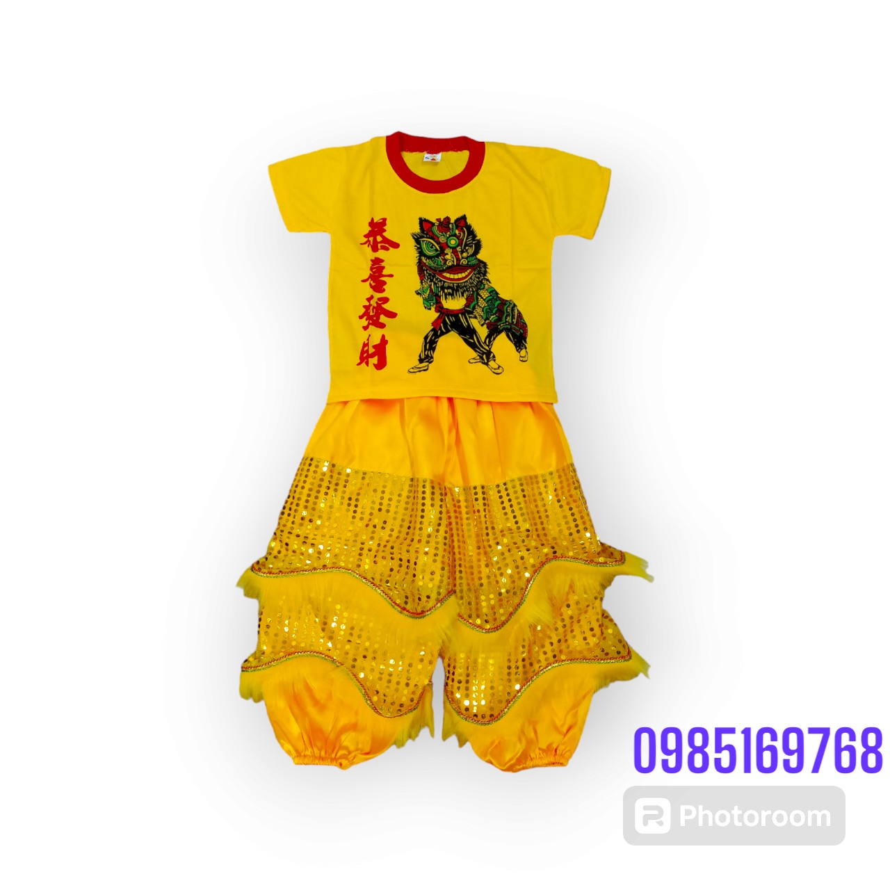 Bộ Quần Áo múa lân trung thu cho bé