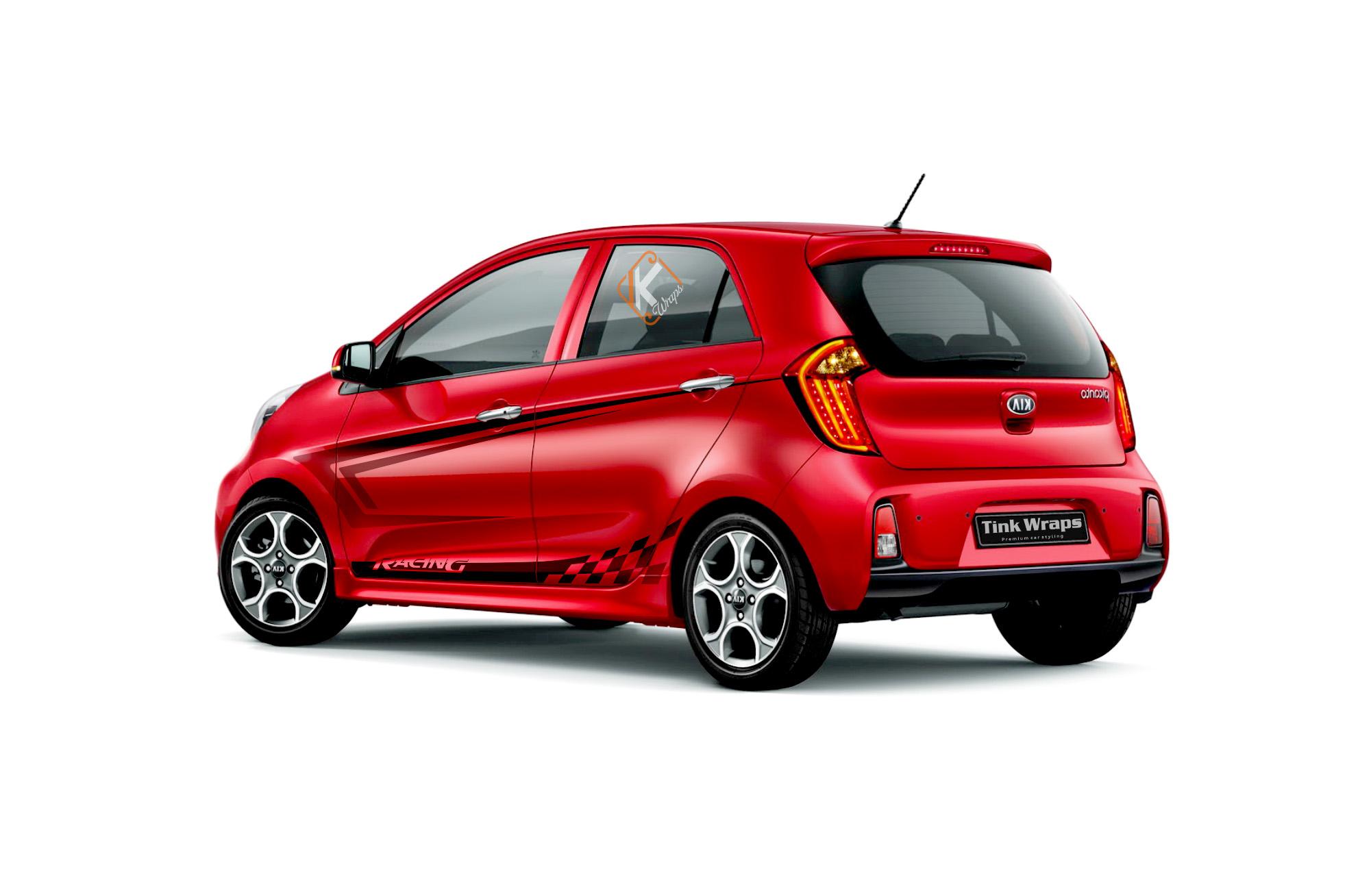 Tem xe Kia Morning chỉ nhỏ đơn giản
