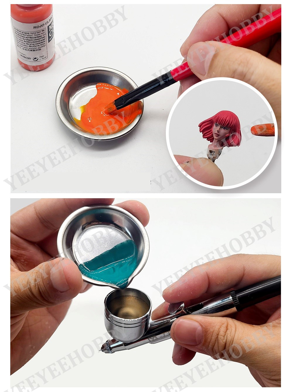 DỤNG CỤ MÔ HÌNH MOSHI - CHÉN PHA SƠN PAINT TRAY MS074