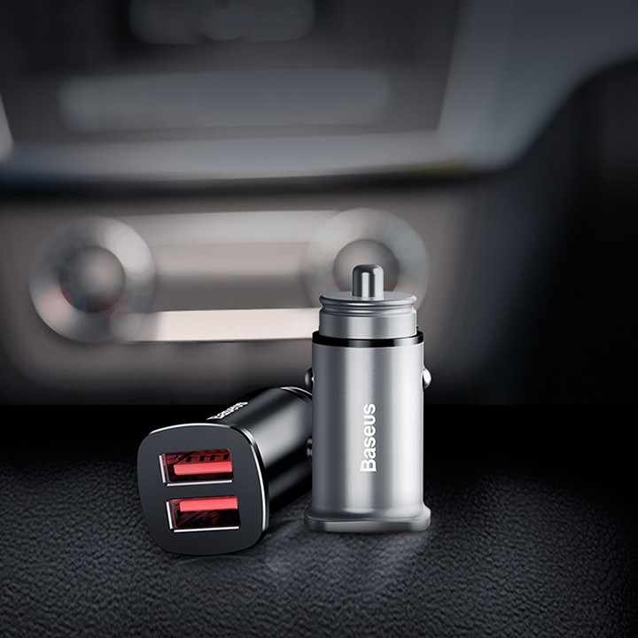 SẠC XE HƠI 2 CỔNG DUAL QUICK CHARGE 3.0 BASEUS