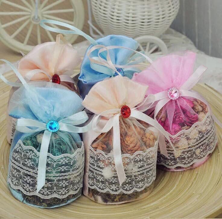 Phụ kiện làm thơm phòng - Combo 2 Túi thơm hoa khô cao cấp - Túi thơm treo xe ô tô,tủ quần áo,phòng khách