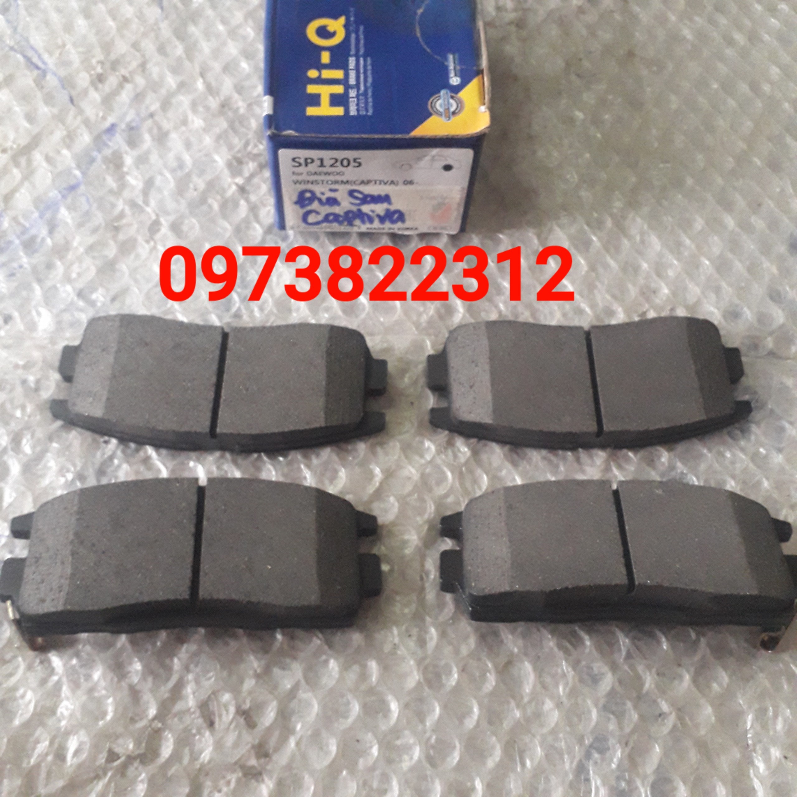 Má phanh sau Captiva ( Giá 1 Bộ) HIQ KOREA