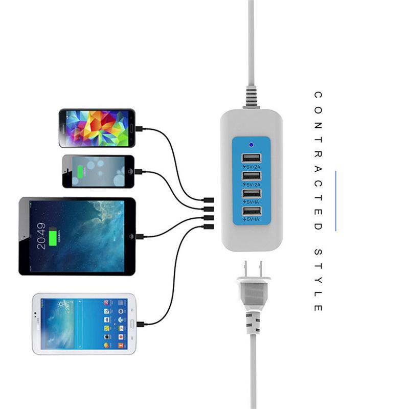 Ổ cắm điện sạc đa năng 4 cổng usb.