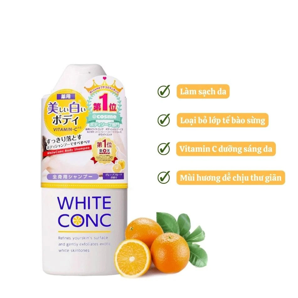 Sữa Tắm Dưỡng Trắng White Conc 360Ml Nhật Bản