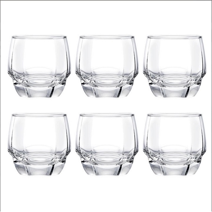 Bộ 6 Cốc thủy tinh Ocean Charisma Rock 340ml cao cấp