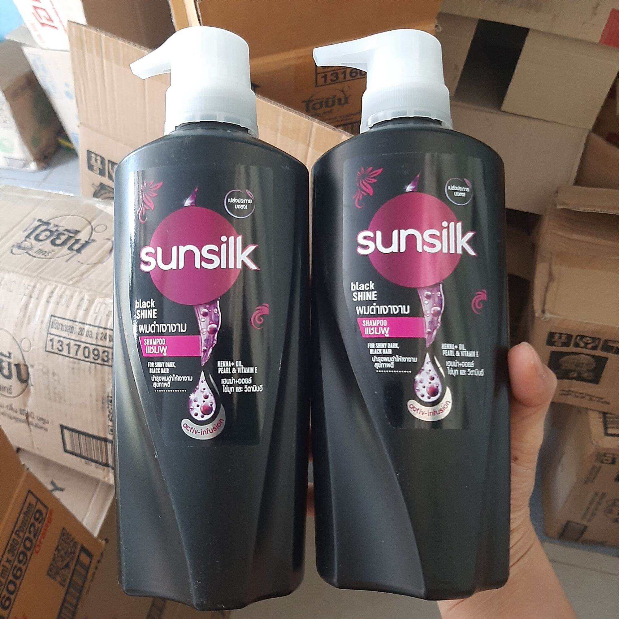 Dầu gội Sunsilk Thái Lan chai 400ml (Màu Đen)