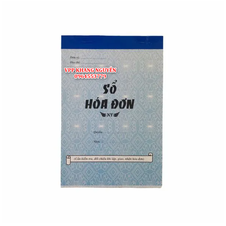 Hóa đơn 2 liên 50 bộ có đế lót viết 13x19cm