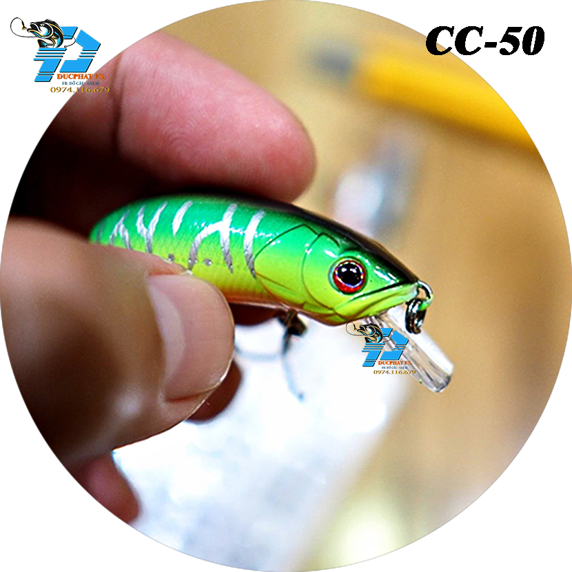 Mồi Giả lure CC50, Mồi lure cá chẽm , cá lóc