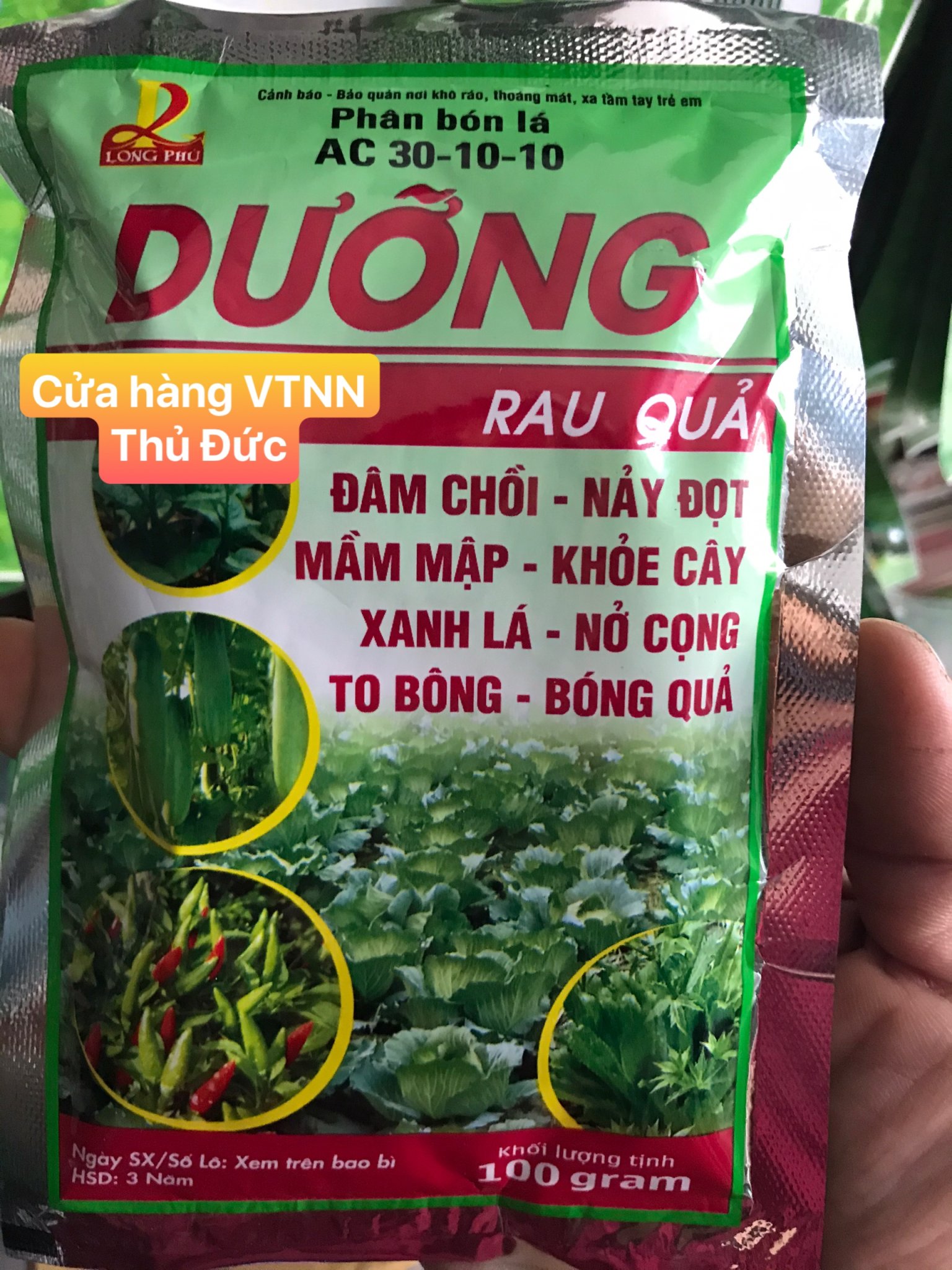 Phân bón lá DƯỠNG AC 30-10-10 Dưỡng lá mai