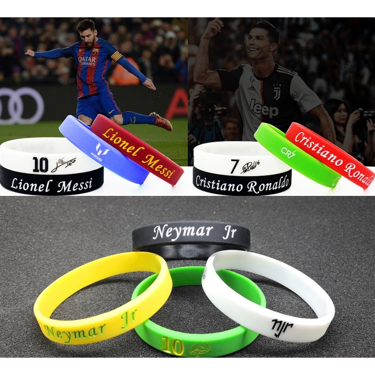 【sẵn sàng】 Vòng tay cao su phát quang Messi Cr7 Neymar