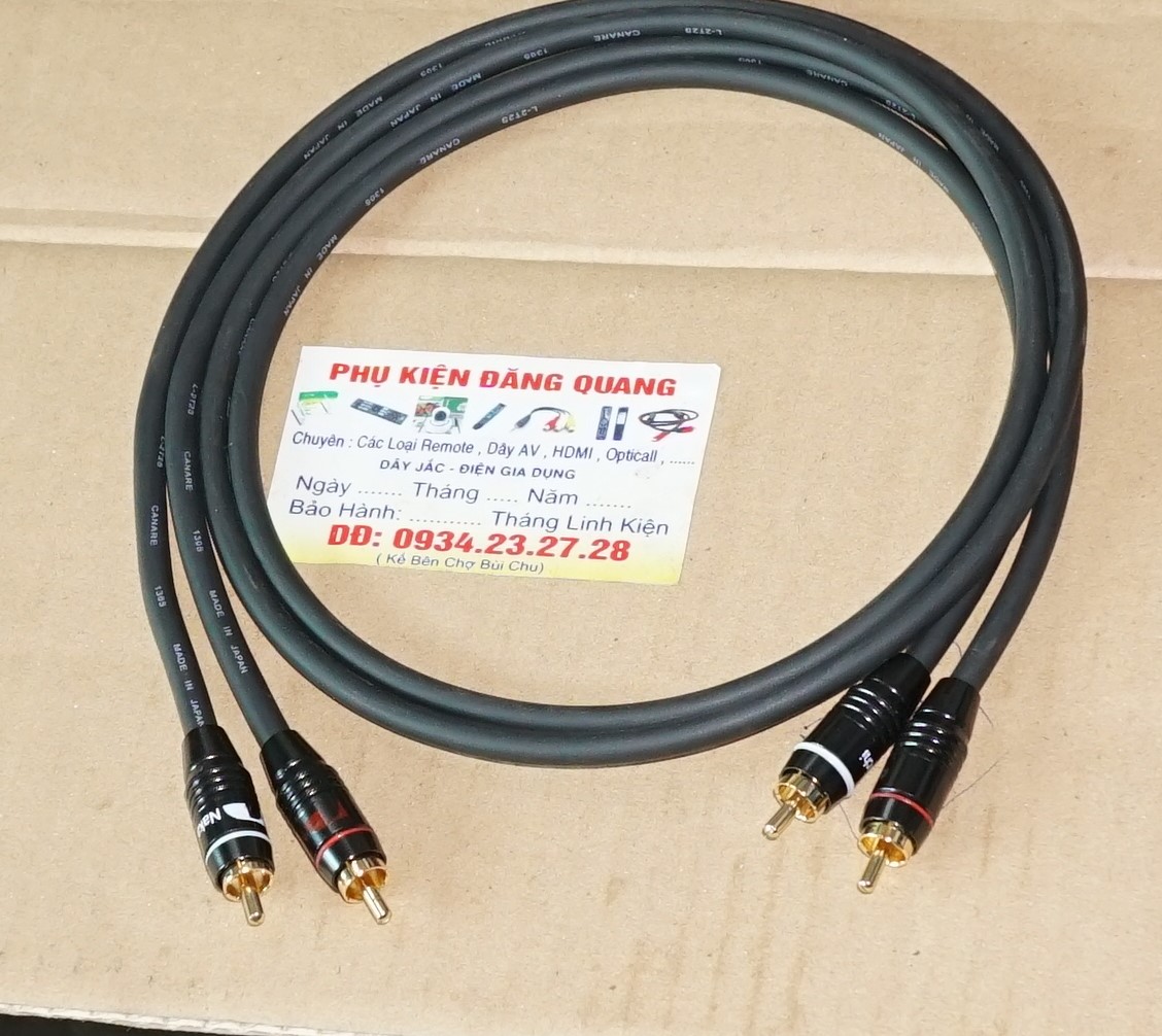 combo dây av nhật 1 cặp 0.5m , 1 cặp 1m , dây canare nhật