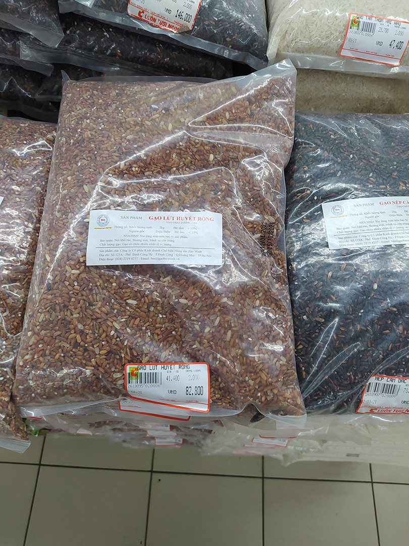 Gạo lứt đỏ điện biên loại dẻo 2kg