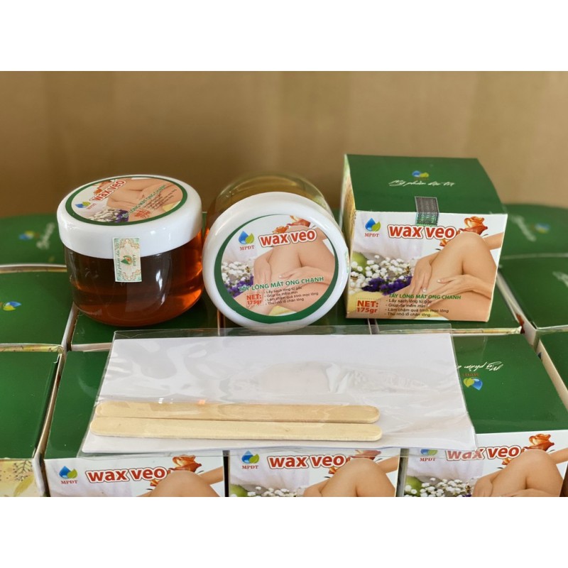 WAX LÔNG VEO Tẩy sạch MỌI VÙNG Lông + TẶNG kèm giấy wax và que gạt ( Kem tẩy lông, Triệt lông Vĩnh viễn) nhập khẩu