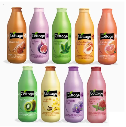 Sữa tắm dưỡng thể - Cottage -sữa tắm trắng da Cottage của Pháp - 750ml