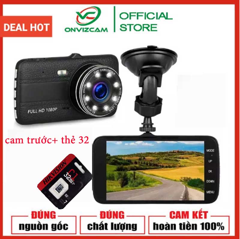 Camera hành trình giám sát dùng cho oto s14 màn hình 4.0 camera ô tô, camera lùi