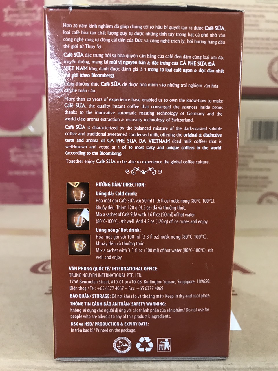 Cà phê sữa King Coffee Hộp 10 gói (240gr)