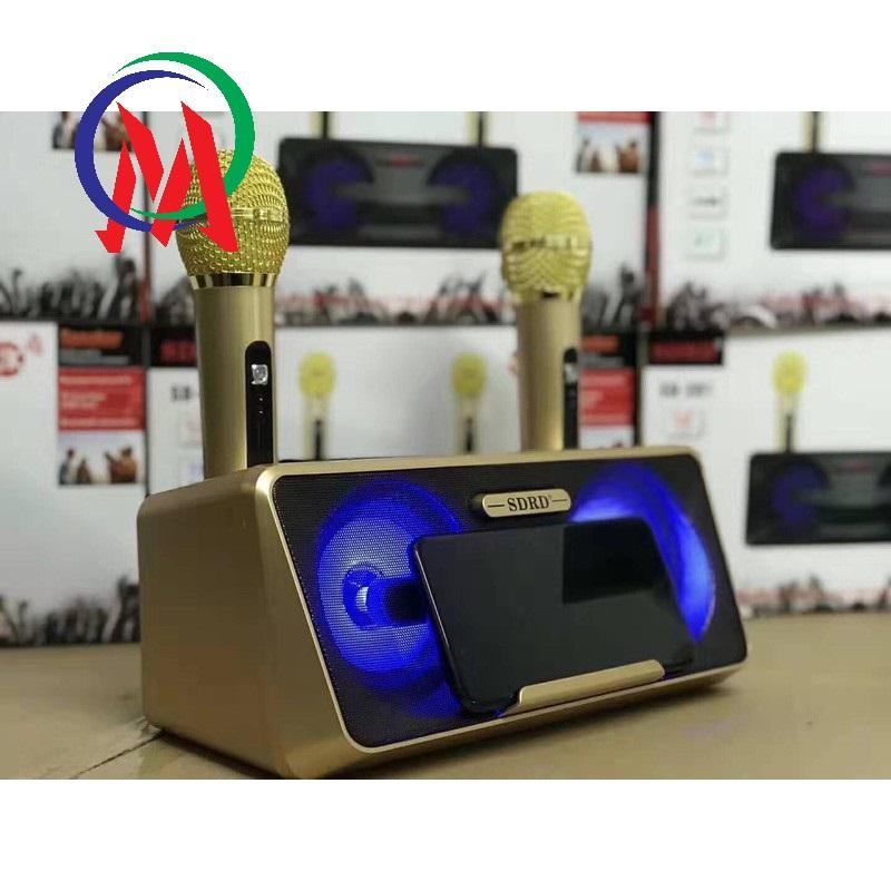 LOA KARAOKE BLUETOOTH SDRD SD-302 TẶNG 2 MIC KHÔNG DÂY SIÊU HAY