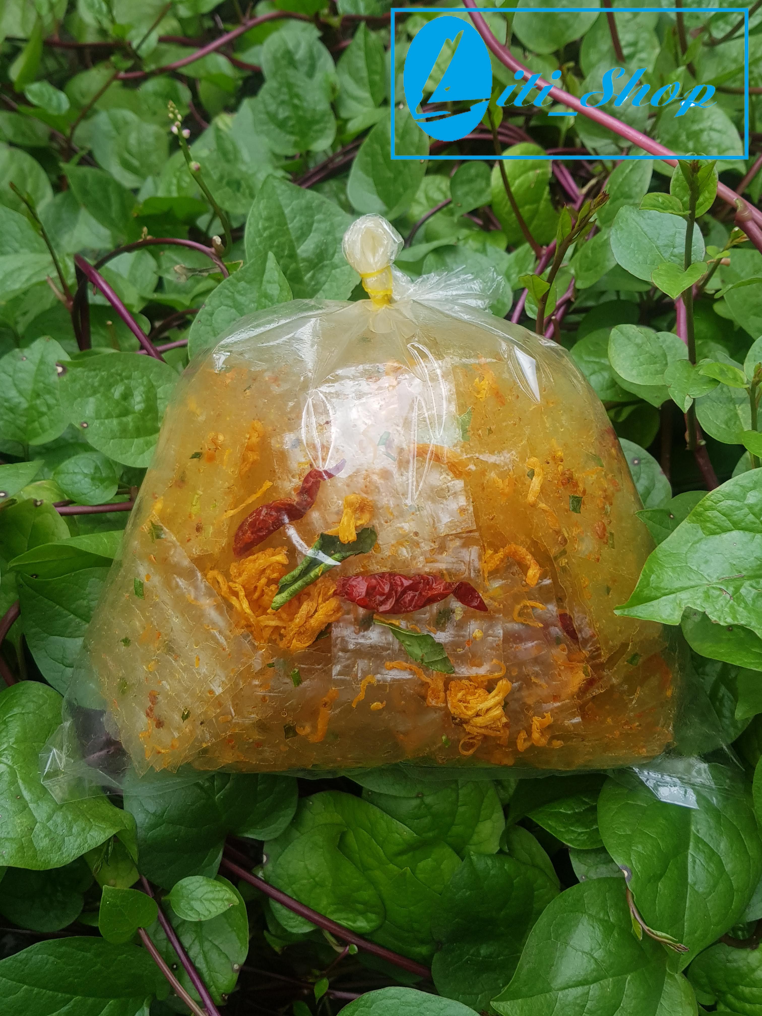 Bánh tráng trộn Tỏi-Khô gà (500Gr)