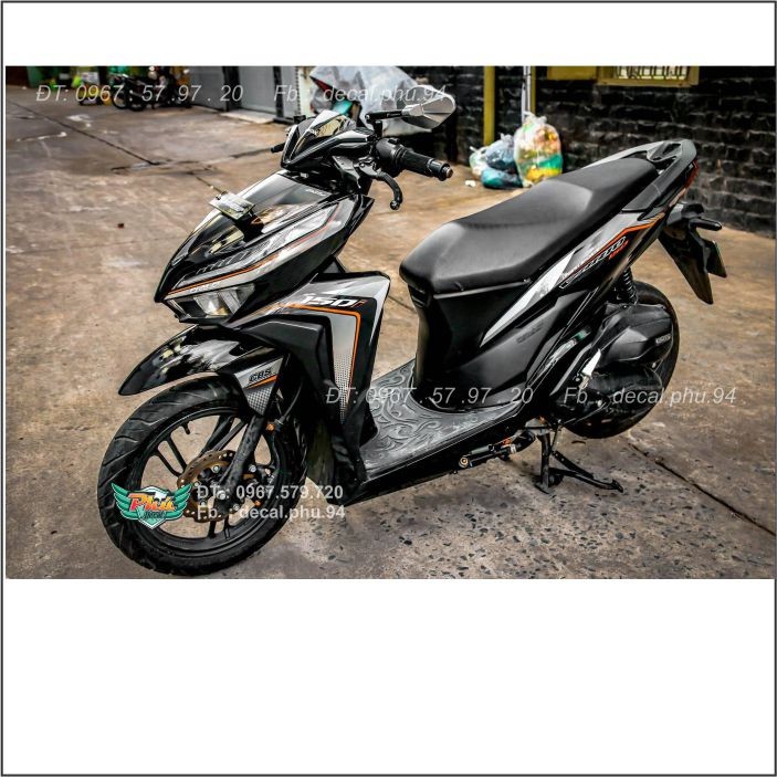 Tem rời Vario Đen bóng mới 2021 (B)