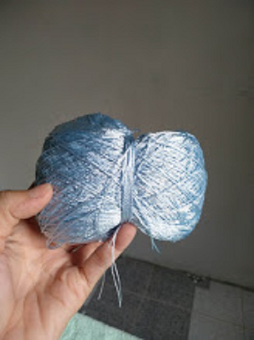sợi rayon màu xanh lam 1mm