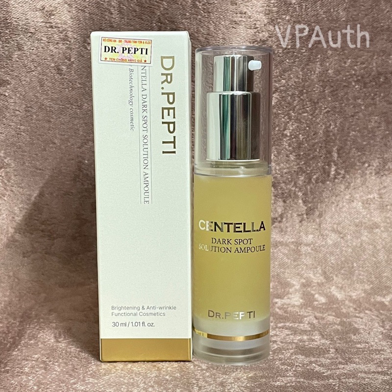 Tinh Chất Dưỡng Trắng Căng Bóng DR.PEPTI Centella Dark Spot Solution Ampoule 30ml