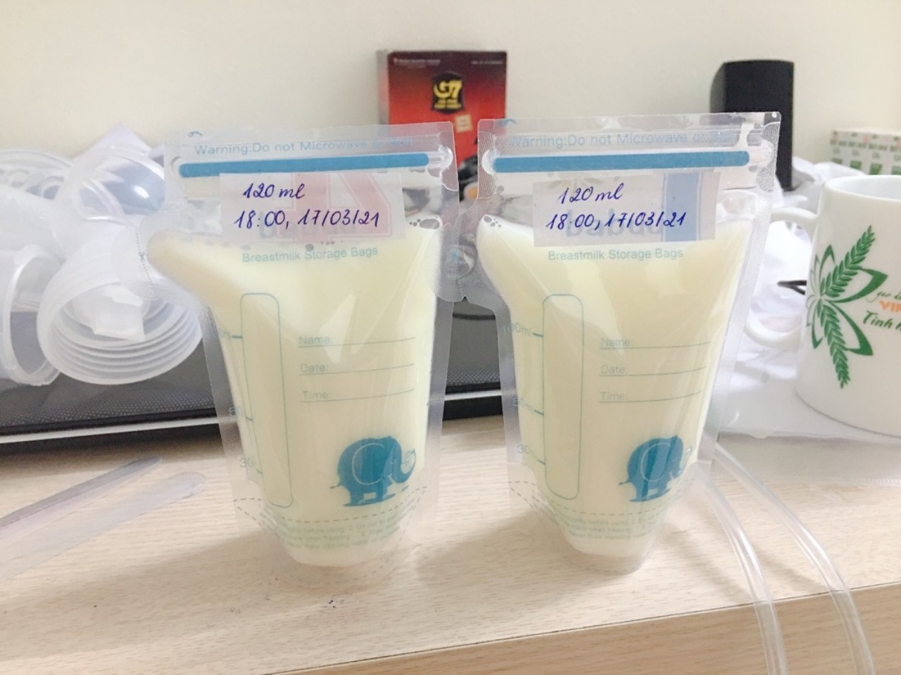 Túi trữ sữa babuu 100ml hộp 30 chiếc