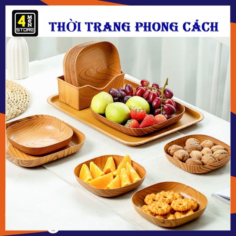Đĩa nhựa hình chiếc lá, đựng hoa quả, trái cây, đồ ăn an toàn và tiện lợi - dĩa đựng thức ăn , khay đựng đồ ăn vặt, đĩa decor để bàn