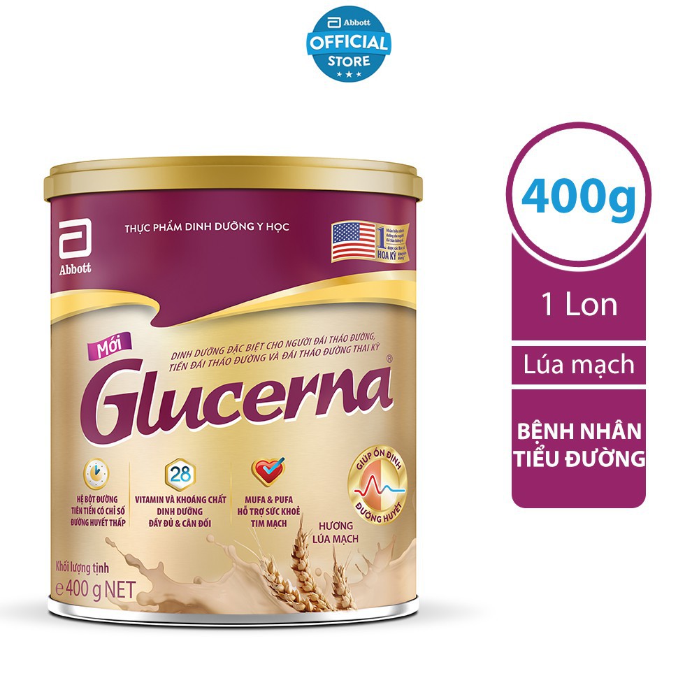 Sữa bột dành cho người bị tiểu đường Glucerna Abbott 400g