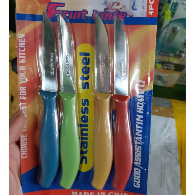Blister 4 knife paring fruit