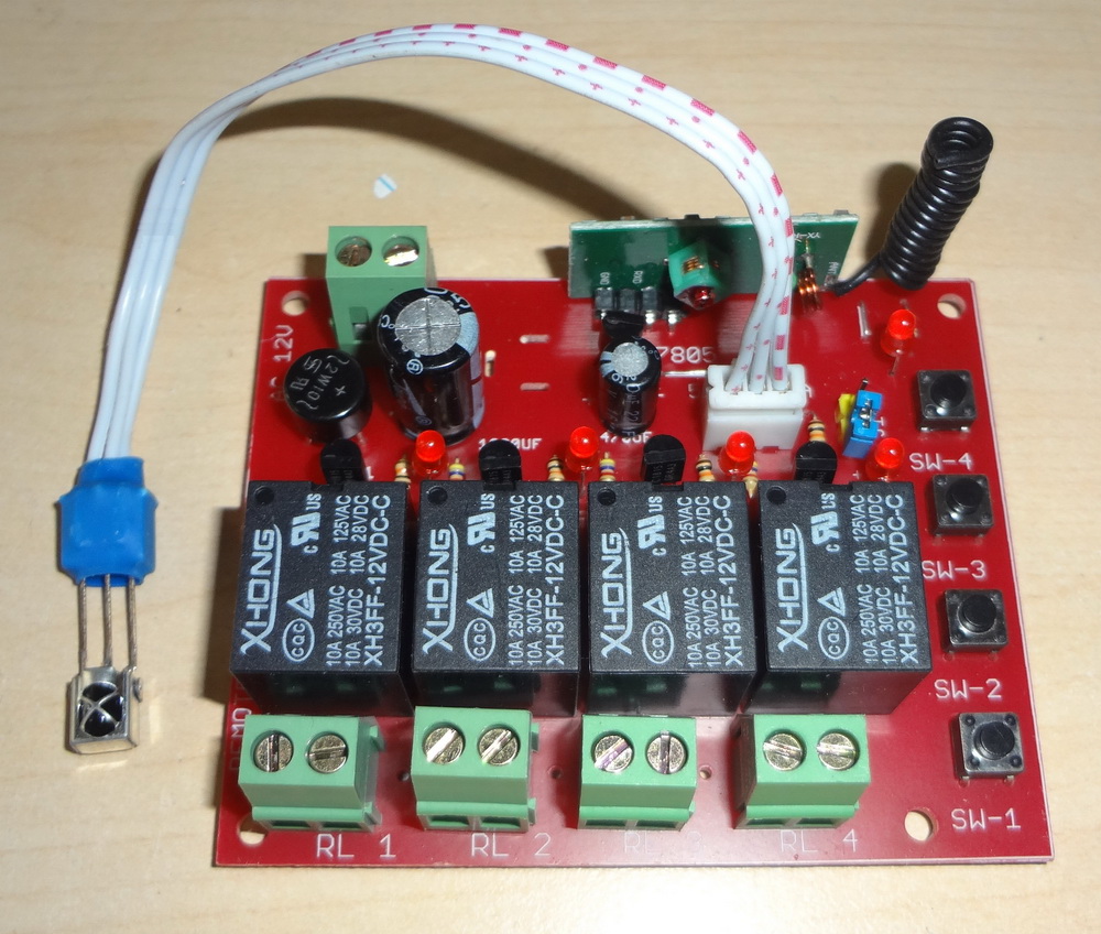 [HCM]Mạch điều khiển từ xa 4 kênh 12V