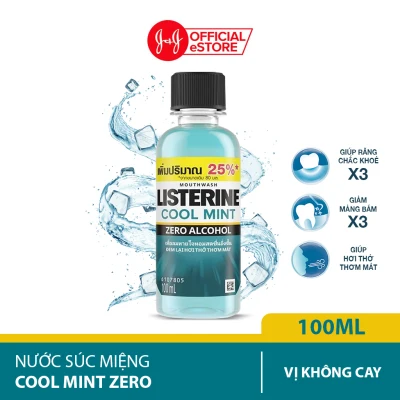 (Quà Tặng không bán) Nước súc miệng giữ hơi thở thơm mát Listerine cool mint zero 100ml - 210100772